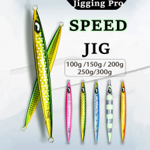 JIGGING PRO 100g 150g 200g 250g 300g Maschere metalliche per acqua salata Esche per la pesca in acque profonde Maschere a velocità verticale