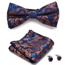 Slim Tie Set Men Bow Tie And Pocket Square Bowtie Necktie Cravate Handkerchief Man Corbatas Hombre Pajarita Fit Wedding
