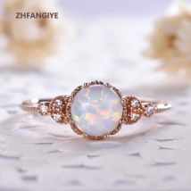 Mode Ringe 925 Silber Schmuck Zubehör mit Opal Mondstein Finger Ring für Frauen Hochzeit Partei Versprechen Geschenke Großhandel