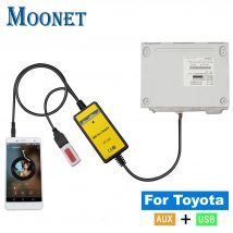 Moonet car cd ändern zu mp3 usb aux eingang adapter für toyota avensis rav4 auris corolla yaris camry & lexus (nicht navi oder dvd