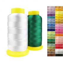 Sanbest 100 % Rayon-Stickgarn zum Selbermachen, Handarbeit, 120 D/2 2200 Meter, glänzende Fäden mit geringer Zähigkeit für Computer-Nähmaschine