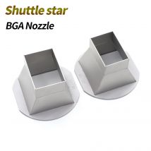 Shuttle star BGA CPU nozzle 85mm large disc nozzle Rework station hot air gun head for SP360C SP380II titanium alloy material