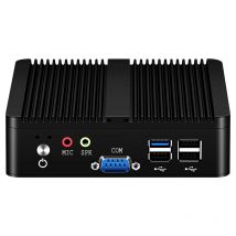 Fanless Industrie Mini PC Intel Celeron J1900 Quad-Cores 4x USB Dual LAN 2x RS232 HDMI VGA WiFi