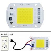 Lampada COB con chip LED 10W 20W 30W 50W AC 220V 240V IP65 Smart IC No Need Driver Luce di inondazione fai da te Lampadina a LED Faretto Lampada da esterno perlina