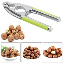 Pinza per pinoli, noci pecan, nocciole, utensili da cucina, clip per dadi, cracker rapido multifunzione per noci, schiaccianoci in acciaio inossidabile