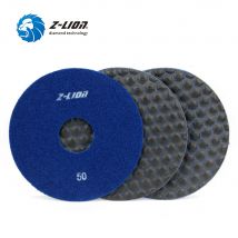 Z-LION 3 stücke 6 "Diamant Polieren Pads 150mm Granit Marmor Beton Schleifen Disc Flexible Schleif Räder Trockenen Verwenden für Polierer