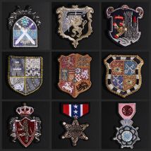 Gedenk medaille symbol Bestickte Kleidung Patches DIY Kleidung Patchwork patches Mantel hosen taschen dekoration Aufkleber