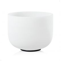 CVNC 11 Inch Chakra Frosted Quartz Crystal Singing Bowl for Yoga Meditation and Sound Healing Instruments with Free Mallet