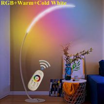 Nordic Dimmbare RGB CCT Fernbedienung Boden Lampe Moderne LED C Angeln Boden Licht Ecke Lesen Boden Lampen Mit Tisch