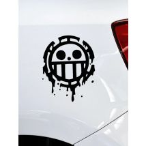 Car Stickers Skulls Pirates Luffy Funny Reflective Decoration For Fuel Tank Cap Windshield Bumper Trunk Motorcycle Laptop D2