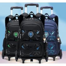 ZIRANYU Schultasche, Trolley-Tasche für Jungen, Kinder, Schule, Rollen, Taschen auf Rollen, Rucksack