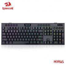 Redragon Horus K618 RGB supporto Bluetooth 5.0 wireless USB 2.4G 3 modalità Tastiera Da Gioco Meccanica 104 Tasti PC Compute