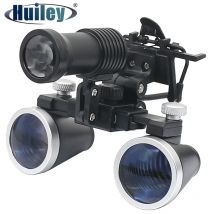 Beleuchtete Zahnlupe, binokulare Chirurgie-Lupe, chirurgische Lupe mit Scheinwerfer, LED-Licht,
