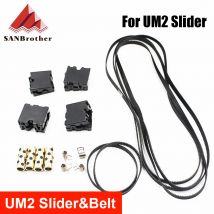 3D Printer Part UM2+ 2 UM2 DIY Original Injection Slider With Copper Sleeve +Slider Block Spring + GT2 610 200 Timging Belt