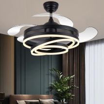 Nordic schlafzimmer decor led lichter für zimmer decke fan licht lampe restaurant esszimmer decke fans mit lichter fernbedienung