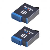 2X 1680 mAh Akku für Gopro Hero 8 Schwarz Akku Akku AHDBT-801 Hero 8 Schwarz Gopro Zubehör