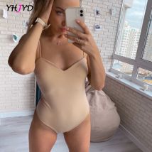 Body für Frauen 2022 Sommer frauen Tops Sexy Ärmellose Dünne Dünnen Riemen Körper Feste einteiliges Casual Outfits streetwear