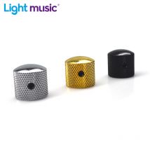 2pcs Metal Guitar Tone Volume Knob Potentiometer Hat Cap Large Guitar Parts Push Knob with Hole Guitarra Accessories