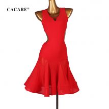 2025 Sexy Latin Dance Kleid Frauen Durchsichtig Tanzkleidung Latina Salsa Latin Dance Wettbewerb Kleider Fransen Samba GÜNSTIGKEIT 0692