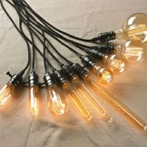 110V 220V Vintage E27 Lampenfassung Aluminium Retro Edison Lampensockel Industrielle Pendelleuchten Schalter Schraubfassung