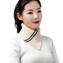 Sparsil Frauen Winter Kaschmir Dreieck Stricken Schals Warm Rollkragen Ring Schal Weiche Unregelmäßigen Kappe Kragen Pullover Wraps Mädchen