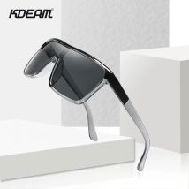 KDEAM Flynn Stil Sonnenbrille Männer Plus Form Outdoor Anti-reflektierende Sonnenbrille Frauen mit Erdnuss Box