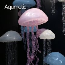 Aqumotische hängende Quallen Licht Lampe Dekorationen 3d Quallen Kunst Beleuchtung Anhänger 1pc Ornament Requisite Ozean Thema für Party