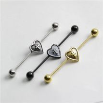 1 Stück Chirurgenstahl Schlange Industrial Barbell Ring Knorpelohrring Helix Piercing Schmuck Oreja Ring 1 1/2 Zoll 38 mm