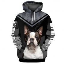 Boston Terrier 3D Hoodies Printed Pullover Men For Women Funny Animal Sweatshirts Fashion Cosplay Apparel Sweater 02