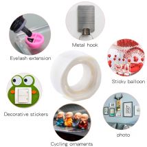 300pcs Eyelash Extension Glue Cup Fixed Glue Dot Fix Balloon Adhesive Auxiliary Plum Cup Fixed No Trace Double Side Sticky Tape