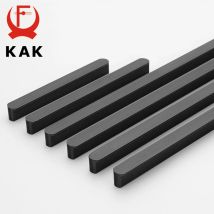 KAK Amerikanischen Stil Schwarz Schrank Griffe Aluminium Legierung Küche Schrank Zieht Schublade Knöpfe Lange Möbel Griff Hardware