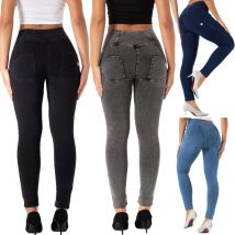 Shascullfites Melody Butt Lift Dünne Hohe Taille Jeans Frauen Denim Jeggings Push-Up Gestaltung