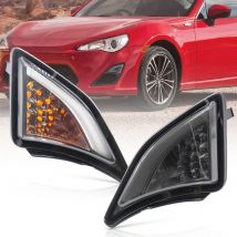 LED Corner Lamp For 2013-2016 Toyota GT86 Scion FR-S Front Bumper Amber Turn Signal White DRL Running Positon Light side marker