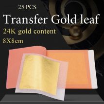24K Gold Folie Transfer Broschüre Echte Dünne Gold 8x8cm für Kuchen Dessert Kunst Diy Party