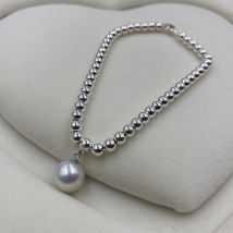 925 Sterling Silber Perlen Armband Herz Charme Design Mode Frauen Mädchen Liebhaber beste Geschenk heißen Verkauf