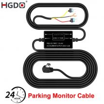HGDO Dash Cam Hard Wire Kit Mini USB Port DC 12/24V to 5V Car Charger 3A 24H Parking Monitor Buck Line For DVRS GPS Recorder