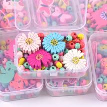 Kids Handmade DIY Beads Toy For Girl Wear Beads With Accessory Set Creative Children Handicraft Jewelry Making Toys YKL0865