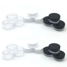 250Pcs Balsamo per le labbra Contenitori 2g/3g/5g/10g/15g/20g di Plastica Vuota Scatola di Trucco Vasi Barattolo Trasparente Bottiglie di Campionamento Ombretto Crema