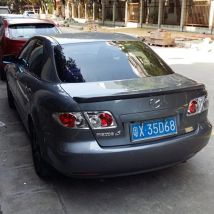 Für Mazda 6 2003-2011 Automotive Dekorative Unpainted Heckspoiler Hohe Qualität ABS Material Dach Schwanz