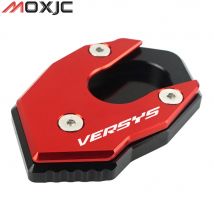 CNC Aluminum alloy Modified Side Stand Pad Plate Kickstand Enlarger Support Extension for KAWASAKI Versys 1000 2015-2021