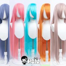 Parrucca lunga cosplay di nuovo stile anime「HSIU」Parrucche anime per feste 44 colori 100 cm Parrucca colorata Parrucca in fibra sintetica + berretto parrucca gratuito