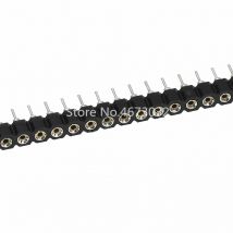 10pcs/lot 2.54mm Pin Header Female Single Row 40 Pin 2.54mm Round Pin Connector 1x40