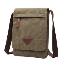 Mini bolsos de hombro de lona para hombre, bandoleras de colores sólidos, tela fuerte, estilo Vintage, nuevo diseño 2021