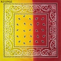 Neue Farbverlauf Hip Hop Baumwolle Bandana Schal Quadrat Stirnband Schal Cashew Turban Geschenke für Frauen/Männer/Jungen/Mädchen 55 cm * 55 cm