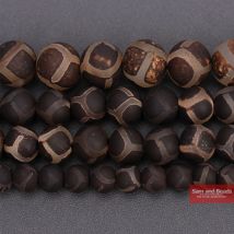 Natürliche Stein Karneol China Tibetischen Dzi fußball perlen Runde Lose Perlen 6/8/10mm Für DIY Armband anhänger Halskette