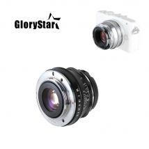 GloryStar 25mm F 1,8 Prime Objektiv Manueller Fokus MF Für Panasonic Olympus MFT M4/3 Montieren GH4 GM1 GX8 G7 G9 E-PL E-M PEN-F Mark Kamera