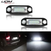2 sztuki białych diod LED bezbłędnych oświetlenia tablicy rejestracyjnej do Volvo S80 XC90 S40 V60 XC60 S60 C70 V50 XC70 V70 Oświetlenie tablicy rejestracyjnej LED