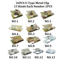 Universal Mixed Auto Auto selbstschneidende Schraube Metall U-Typ Basis Eisen Kotflügel Stoßstange Blatt Bord Verschluss Tülle Clip