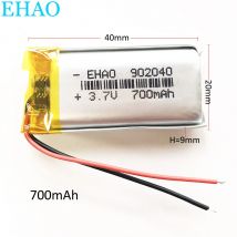 3,7 V 700 mAh Lithium-Polymer-LiPo-Akku 902040 für MP3 PAD DVD E-Book Bluetooth-Lautsprecher LED-Licht Armbanduhr