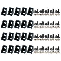 20Pcs Aluminum Profile Connector for Slot 6mm  2020 Series Aluminum Extrusion Profile Rail Accessories